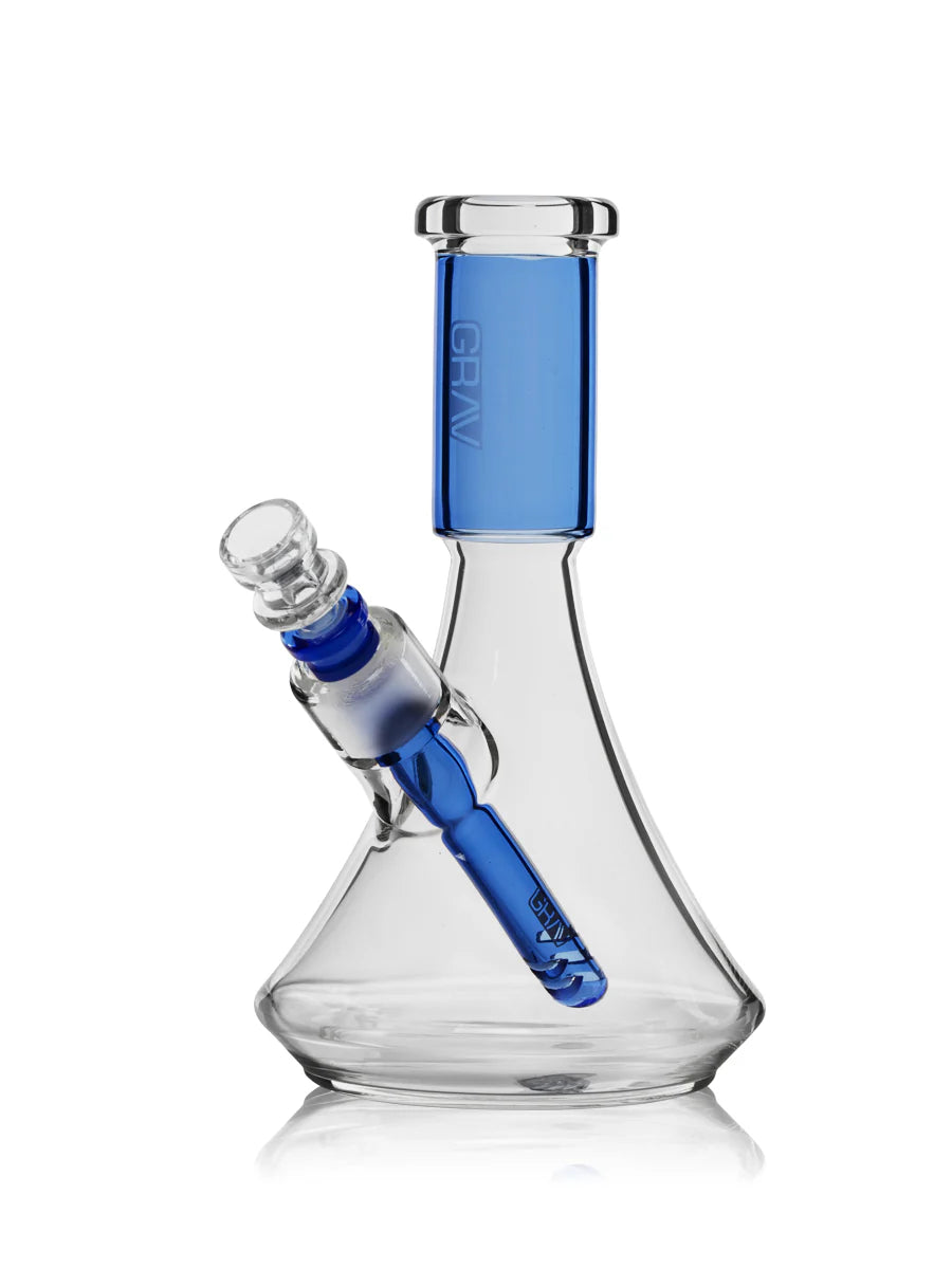 GRAV© SMALL DECO BEAKER IN LIGHT COBALT 32DBS.13