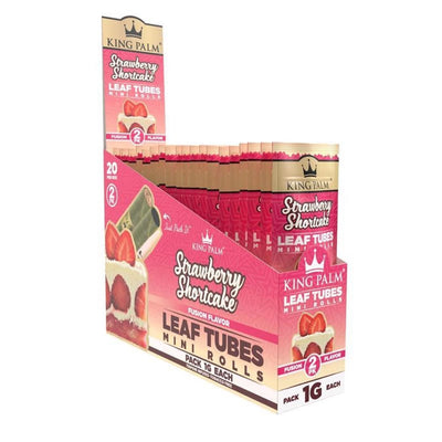 KING PALM LEAF TUBES MINI ROLLS 1G 2/PK 20PK/BOX STRAWBERRY SHORTCAKE