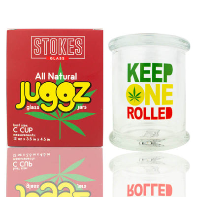 STOKES JUGGZ GLASS C CUP LARGE 12oz KEEP ONE ROLLED