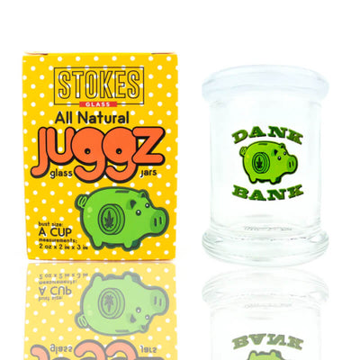 STOKES JUGGZ GLASS A CUP SMALL 2oz  DANK-BANK