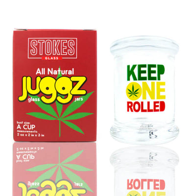 STOKES JUGGZ GLASS A CUP SMALL 2oz KEEP ONE ROLLED