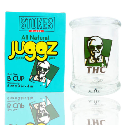 STOKES JUGGZ GLASS B CUP MEDIUM 6oz HARLAND