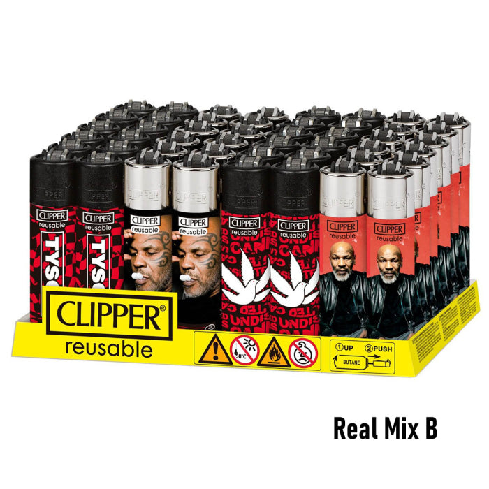 TYSON CLIPPER LIGHTERS 48/DISPLAY TYSON REAL MIX B CP14
