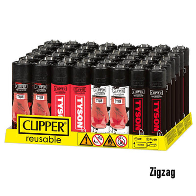 TYSON CLIPPER LIGHTERS 48/DISPLAY TYSON 2 GLOVE CP12