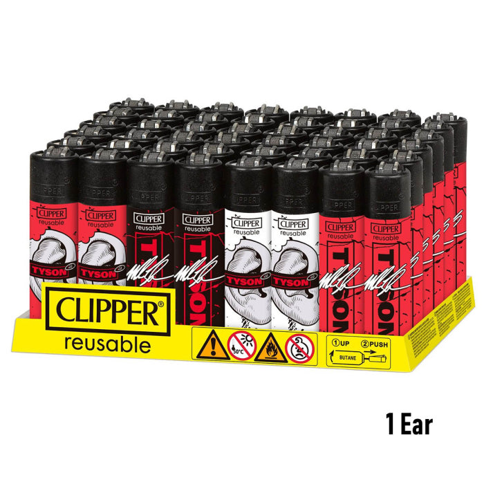 TYSON CLIPPER LIGHTERS 48/DISPLAY TYSON 1 EAR CP11
