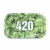V SYNDICATE METAL ROLLING TRAY MEDIUM 420 GREEN