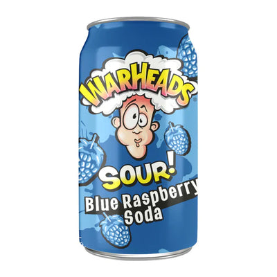 EXOTIC SODA WARHEADS 12oz. CAN SOUR BLUE RASPBERRY