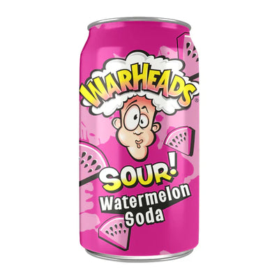 EXOTIC SODA WARHEADS 12oz. CAN SOUR WATERMELON