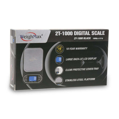 WEIGHMAX DIGITAL SCALE 2T-1000 1000gX0.1g BLACK