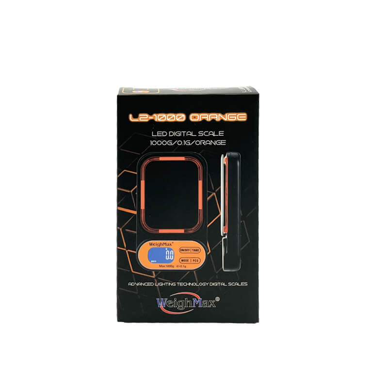 WEIGHMAX LED DIGITAL SCALE L2-1000 1000G X 0.1G ORANGE