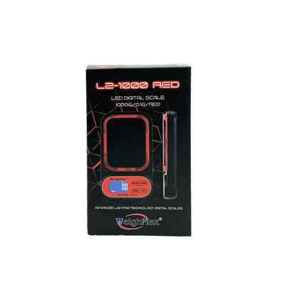WEIGHMAX LED DIGITAL SCALE L2-1000 1000G X 0.1G RED
