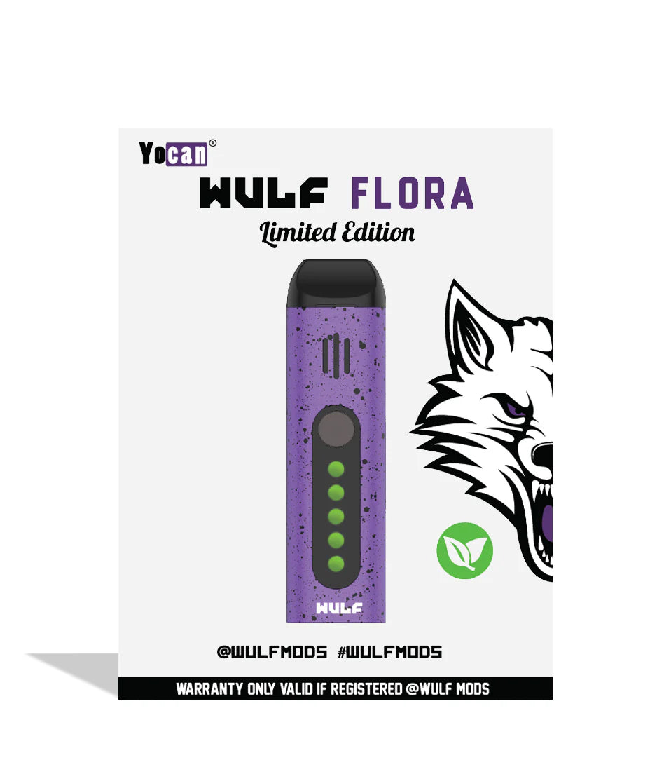 WULF FLORA DRY VAPORIZER PURPLE BLACK