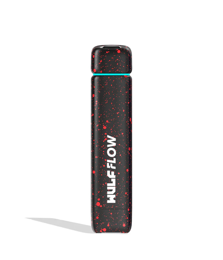 WULF FLOW 510 BATTERY 500mAh BLACK RED SPLATTER