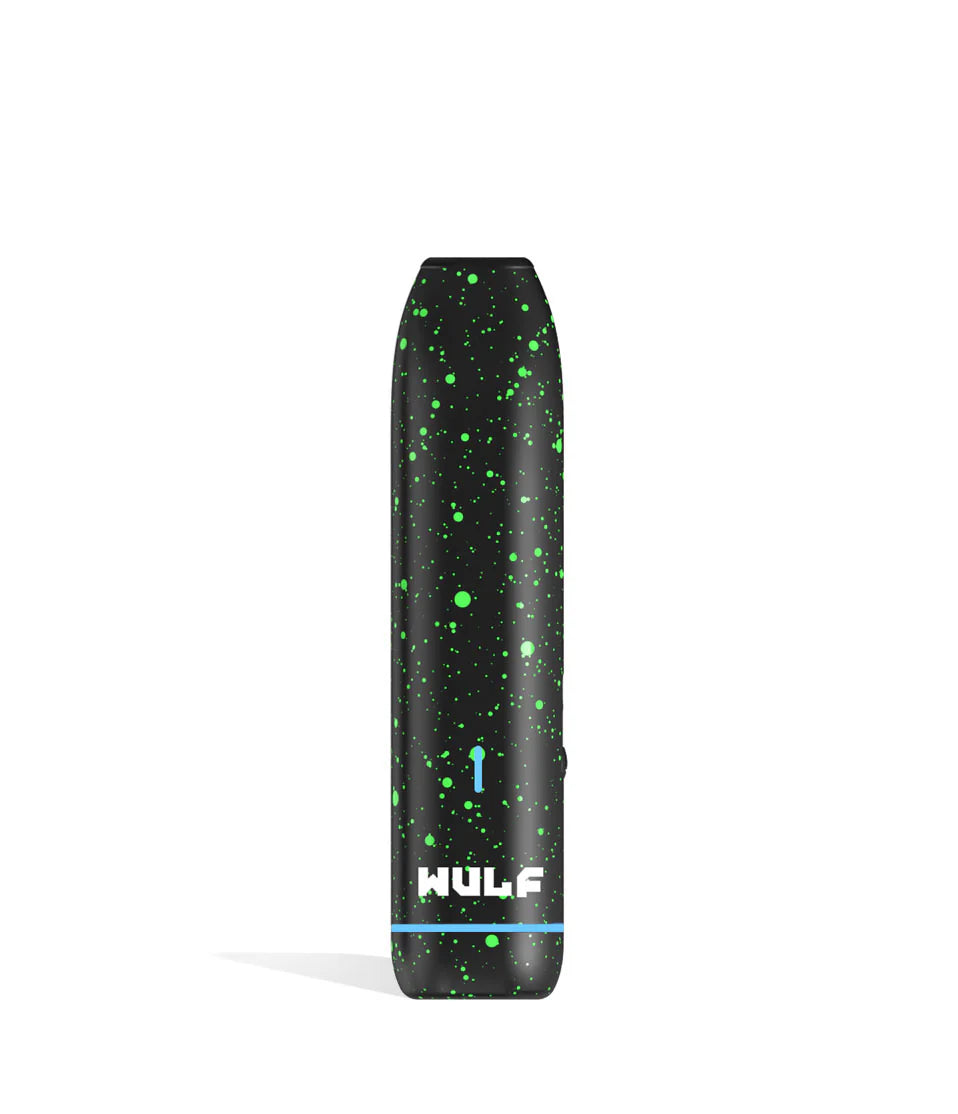 WULF LX SLIM DRY HERB VAPORIZER BLACK GREEN SPLATTER