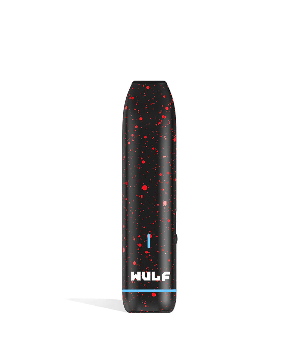 WULF LX SLIM DRY HERB VAPORIZER BLACK RED SPLATTER