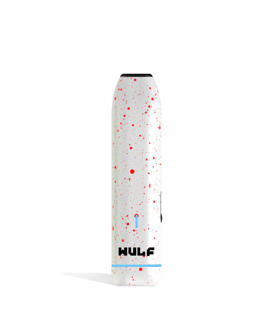 WULF LX SLIM DRY HERB VAPORIZER WHITE RED SPLATTER