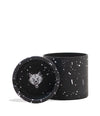 WULF GRINDER 4PT 65MM W/TOP ASHTRAY BLACK WHITE SPLATTER