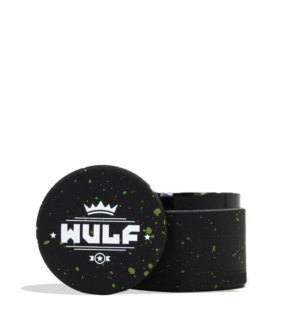 WULF GRINDER 4pt 65mm BLACK GREEN SPLATTER