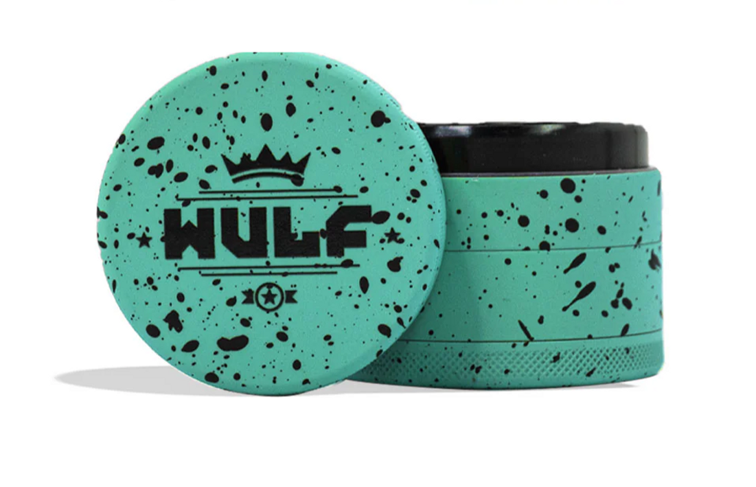 WULF GRINDER 4pt 50mm TEAL BLACK SPLATTER
