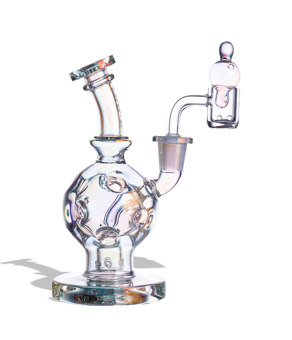 WULF GLASS DAB RIG 14mm QB ATOM RAINBOW