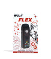 WULF FLEX CONCENTRATE + DRY HERB 2 in 1 VAPORIZER BLACK RED SPLATTER