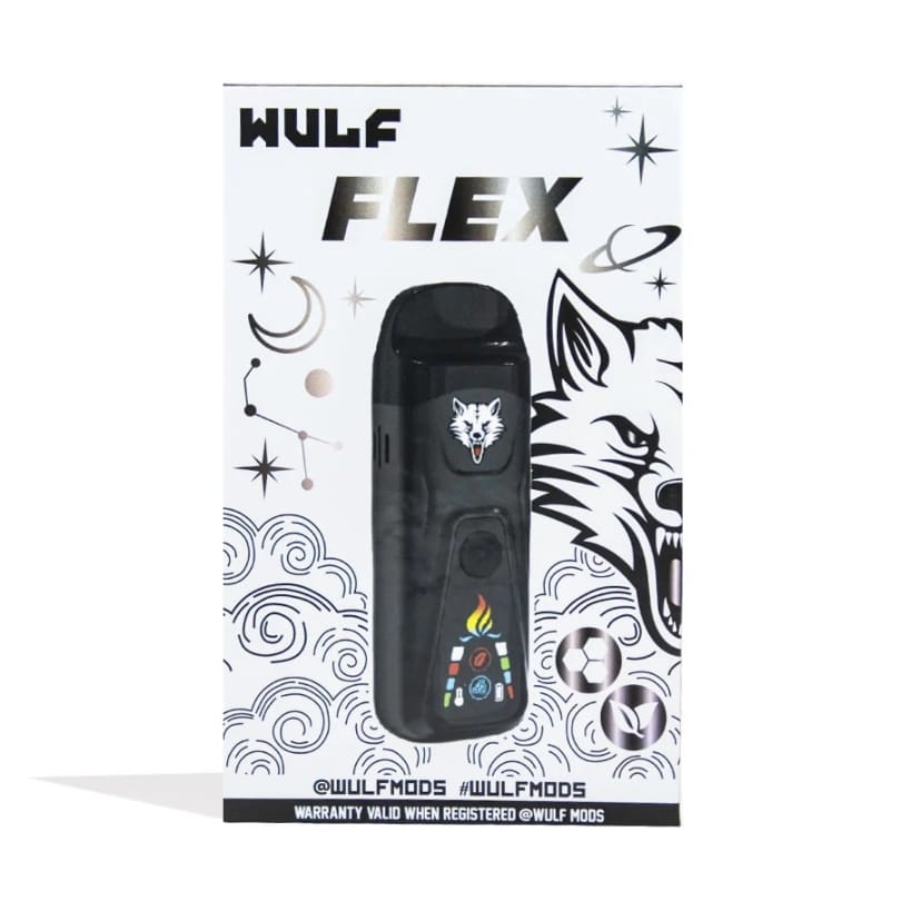 WULF FLEX CONCENTRATE + DRY HERB 2 in 1 VAPORIZER BLACK