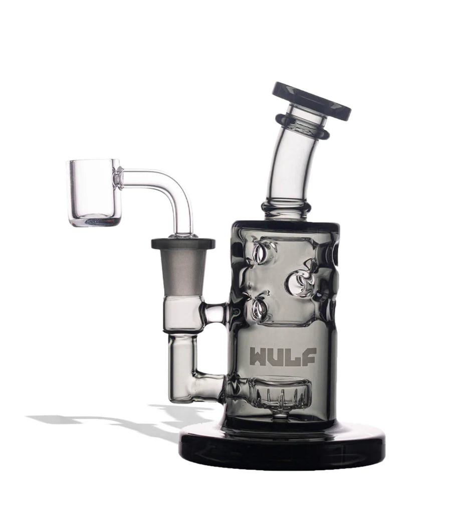 WULF GLASS DAB RIG 14mm QB SHIFT SMOKE