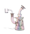 WULF GLASS DAB RIG 14mm QB TORQ RAINBOW