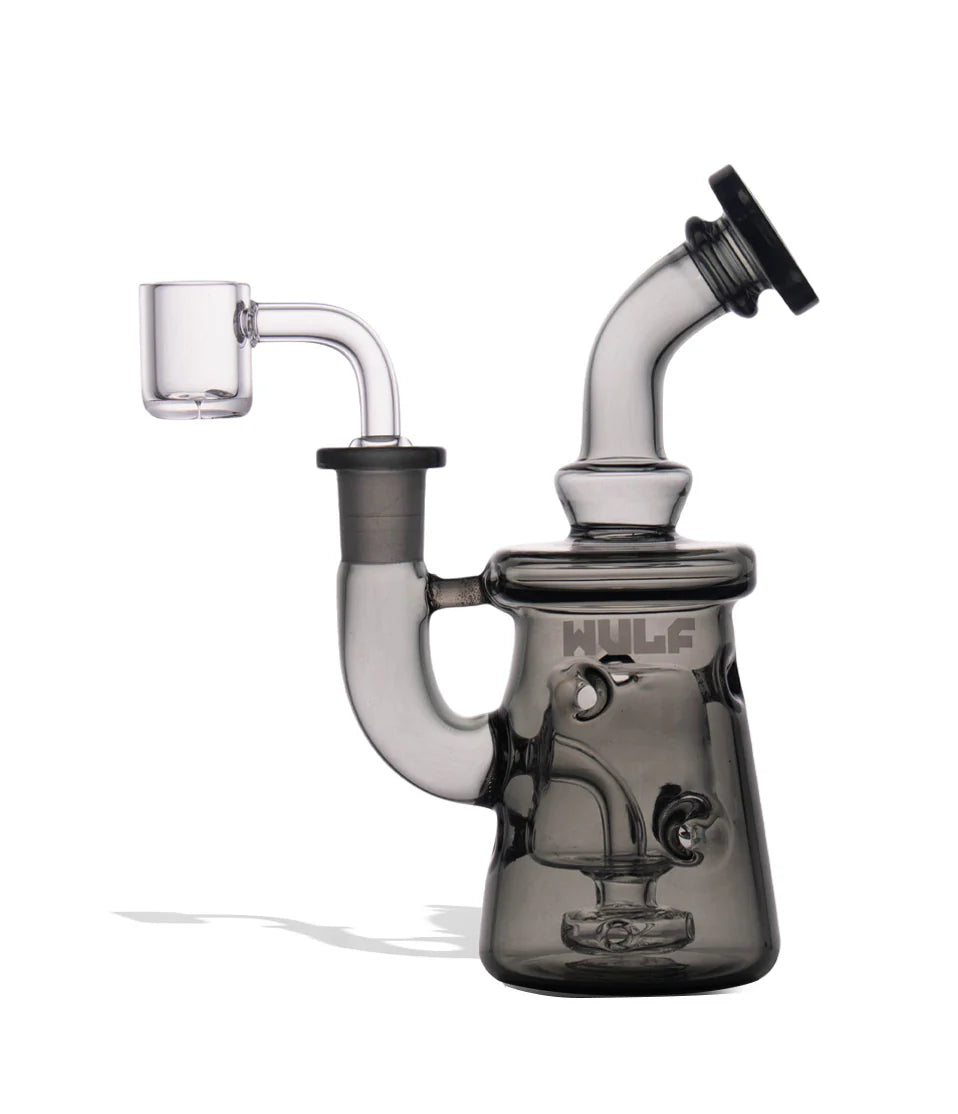WULF GLASS DAB RIG 14mm QB TORQ SMOKE