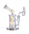 WULF GLASS DAB RIG 14mm QB TYDE RAINBOW