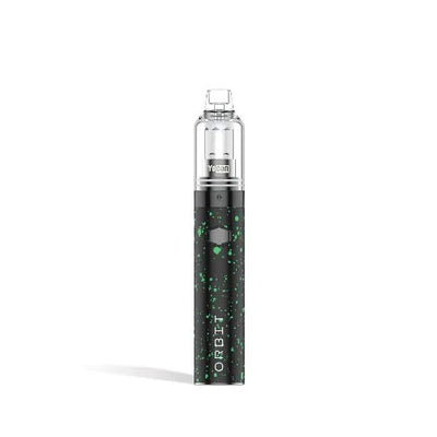 YOCAN WULF ORBIT CONCENTRATE VAPORIZER W/ QUARTZ BALLS BLACK GREEN SPLATTER