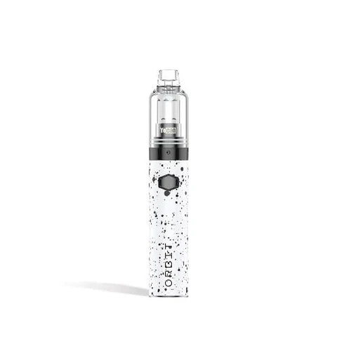 YOCAN WULF ORBIT CONCENTRATE VAPORIZER W/ QUARTZ BALLS WHITE BLACK SPLATTER GVORBIT7
